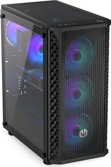 Endorfy Signum 300 ARGB Gaming Midi Tower Κουτί Υπολογιστή με Πλαϊνό Παράθυρο Μαύρο - Image 1