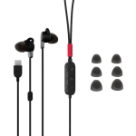 Lenovo Go In-ear Handsfree με Βύσμα USB-C Μαύρο - Image 2