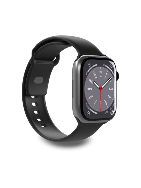 Puro Icon Λουράκι Σιλικόνης Μαύρο (Apple Watch Ultra 49mm) - Image 1