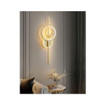 Μοντέρνο Φωτιστικό Τοίχου με Ενσωματωμένο LED και Θερμό Λευκό Φως 18x18x5εκ. - Image 2