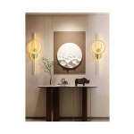 Μοντέρνο Φωτιστικό Τοίχου με Ενσωματωμένο LED και Θερμό Λευκό Φως 18x18x5εκ. - Image 3