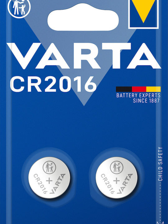 Varta Professional Electronics Μπαταρίες Λιθίου Ρολογιών CR2016 3V 2τμχ - Image 1