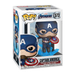 Funko Pop! Marvel: Avengers - Captain America with Broken Shield & Mjolnir 573 Bobble-Head - Image 2