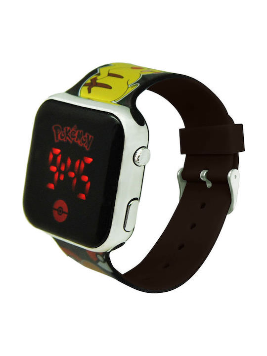 Pokemon Παιδικό Ψηφιακό Ρολόι 30mm Pokemon Μαύρο - Image 1