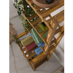 Ξύλινη Ραφιέρα Μπάνιου & Κουζίνας 5 Ράφια – Μασίφ Πεύκο - Image 3