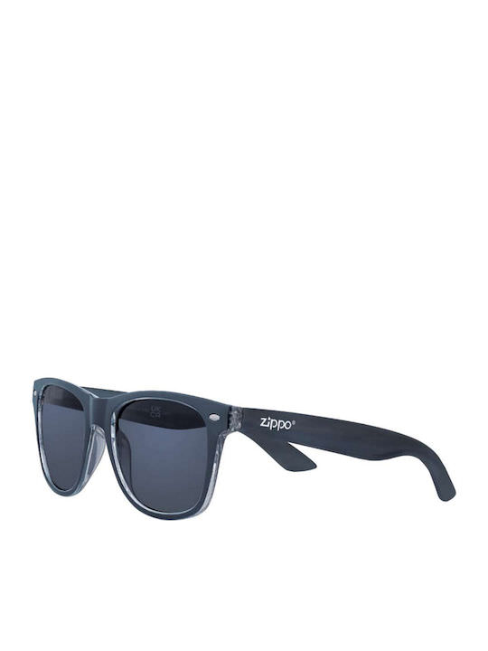 Zippo Unisex Γυαλιά Ηλίου με Γκρι Κοκκάλινο Σκελετό και Μπλε Φακό OB21-42 - Image 1