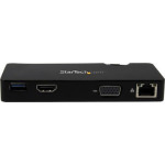 StarTech USB-A Docking Station με DisplayPort Ethernet Μαύρο (USB3SMDOCKHV) - Image 2