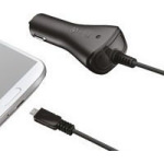 Celly Car Charger 1A Micro USB Φορτιστής Αυτοκινήτου 1A Γρήγορης Φόρτισης μαζί με Καλώδιο Micro-USB Μαύρο Χρώμα - Image 2