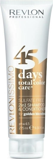 Revlon Revlonissimo 45 Days 2 In 1 Conditioner Σαμπουάν Διατήρησης Χρώματος για Βαμμένα Μαλλιά 275ml - Image 1