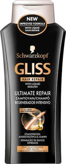 Gliss Hair Repair with Liquid Keratin Ultimate Repair Σαμπουάν Αναδόμησης/Θρέψης & Λάμψης για Ξηρά Μαλλιά Μαλλιά 400ml - Image 1