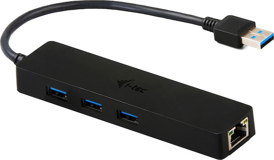 i-tec USB 3.0 Hub 3 Θυρών με σύνδεση USB-A / Ethernet - Image 1