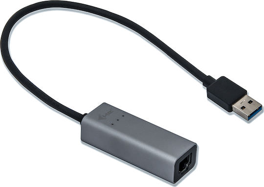 i-tec U3METALGLAN USB Αντάπτορας Δικτύου για Ενσύρματη σύνδεση Gigabit Ethernet - Image 1