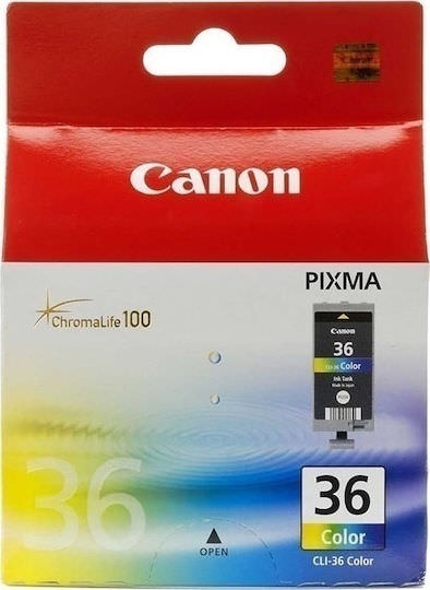 Canon CLI-36 Γνήσιο Μελάνι Εκτυπωτή InkJet Πολλαπλό (Color) (1511B001) - Image 1