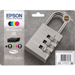 Epson 35 Γνήσιο Πακέτο 4 Μελανιών Εκτυπωτή InkJet Κίτρινο / Κυανό / Ματζέντα / Μαύρο (C13T35864010)