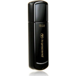 Transcend JetFlash 350 16GB USB 2.0 Stick Μαύρο - Image 2