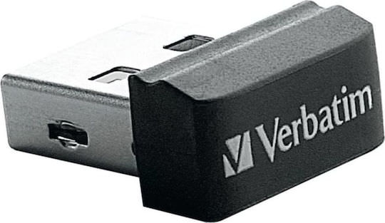 Verbatim Store 'n' Stay Nano 16GB USB 2.0 Stick Μαύρο - Image 1