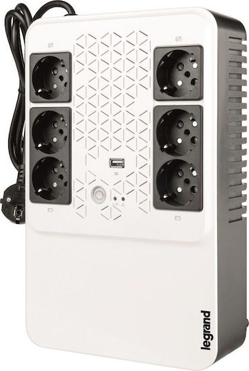 Legrand Keor Multiplug UPS Line-Interactive 600VA 360W με 6 Schuko Πρίζες - Image 1