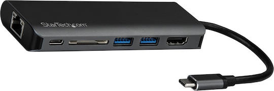StarTech USB-C Docking Station με HDMI 4K PD Ethernet Μαύρο (DKT30CSDHPD) - Image 1