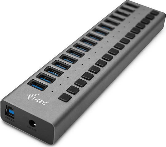 i-tec USB 3.0 Hub 16 Θυρών με σύνδεση USB-A & Θύρα Φόρτισης και Εξωτερική Παροχή Ρεύματος - Image 1