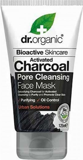 Dr.Organic Activated Pore Cleansing Μάσκα Ομορφιάς Προσώπου για Καθαρισμό με Ενεργό Άνθρακα 125ml - Image 1