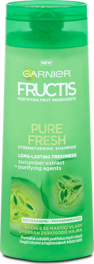 Garnier Fructis Pure Fresh Σαμπουάν Αναδόμησης/Θρέψης & Βαθύ Καθαρισμού για Λιπαρά Μαλλιά 250ml - Image 1