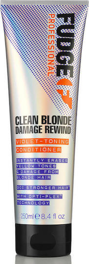 Fudge Professional Clean Blonde Damage Rewind Conditioner Αναδόμησης/Θρέψης για Βαμμένα Μαλλιά 250ml - Image 1