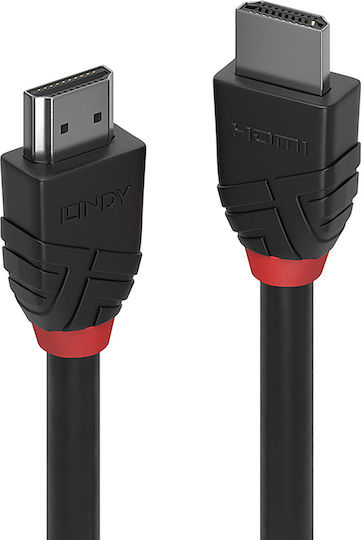 Lindy HDMI 2.0 Cable HDMI male - HDMI male 1m Μαύρο - Image 1