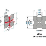 CME ETR200 Επιτοίχια έως 40" και 30kg - Image 2