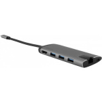 Verbatim USB-C Docking Station με HDMI 4K PD Ethernet Γκρι (49142) - Image 2