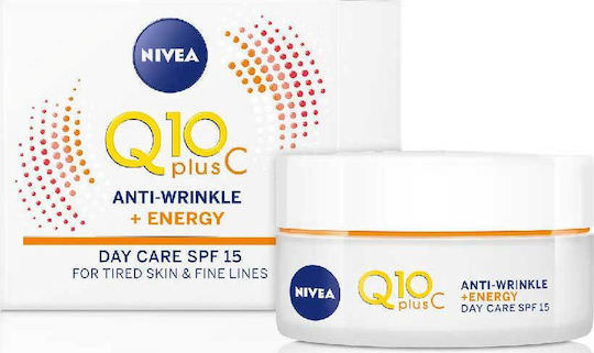 Nivea Q10 Plus C Κρέμα Προσώπου Ημέρας με SPF15 για Ενυδάτωση & Αντιγήρανση με Coenzyme Q10 50ml - Image 1