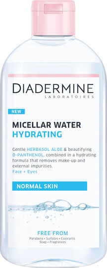 Diadermine Micellar Water Hydrating All Skin Types Micellar Water Αφαίρεσης Μακιγιάζ Προσώπου 400ml - Image 1