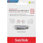 Sandisk Ultra Dual Drive Luxe 256GB USB 3.1 Stick με σύνδεση USB-C & USB-A Ασημί - Image 2