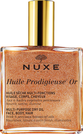 Nuxe Huile Prodigieuse OR Ξηρό Λάδι Σώματος με Λάμψη για Πρόσωπο, Μαλλιά και Σώμα 100ml - Image 1