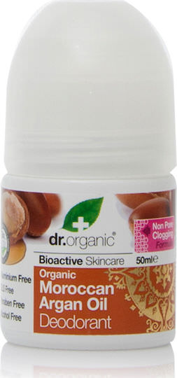 Dr.Organic Moroccan Argan Oil Moroccan Argan Oil Φυσικό Αποσμητικό σε Roll-On Χωρίς Αλουμίνιο 50ml - Image 1