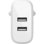 Belkin Φορτιστής Χωρίς Καλώδιο με 2 Θύρες USB-A 24W Λευκός (Boost Charge) - Image 2