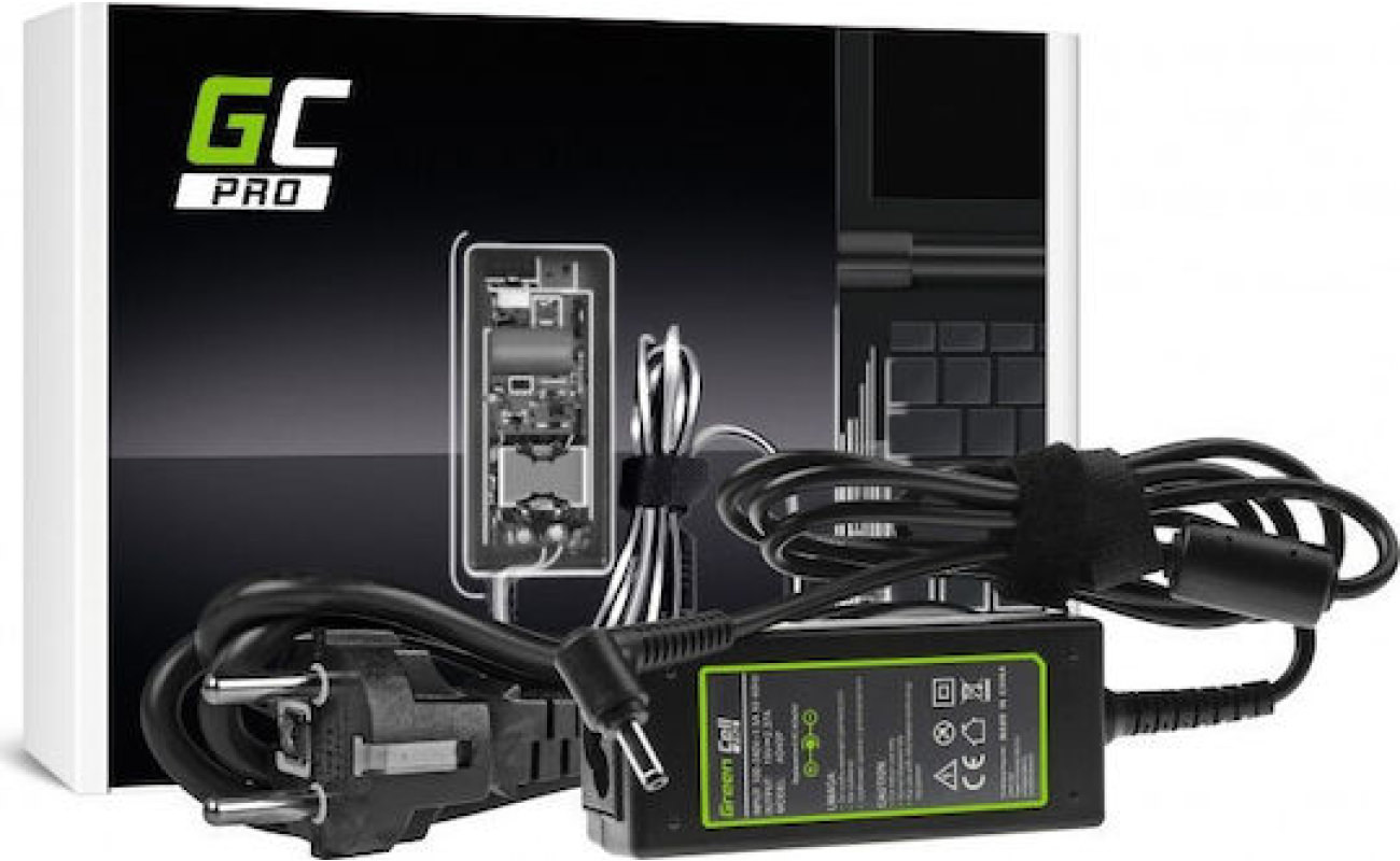 Green Cell Φορτιστής Laptop 45W 19V 2.37A για Asus με Αποσπώμενο Καλώδιο Τροφοδοσίας - Image 2
