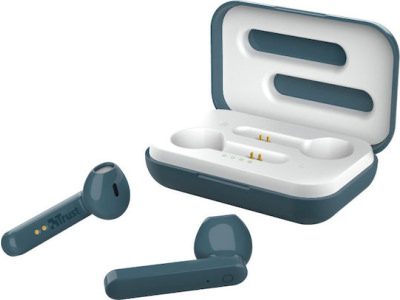Trust Primo Touch Earbud Bluetooth Handsfree Ακουστικά με Θήκη Φόρτισης Μπλε - Image 2