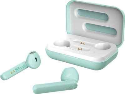 Trust Primo Touch Earbud Bluetooth Handsfree Ακουστικά με Θήκη Φόρτισης Mint - Image 2