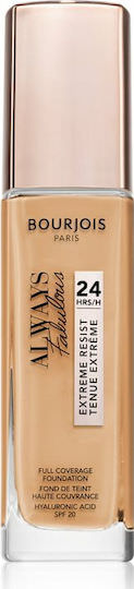 Bourjois Always Fabulous 24Hrs Extreme Resist Liquid Foundation SPF20 310 Beige 30ml - Image 1