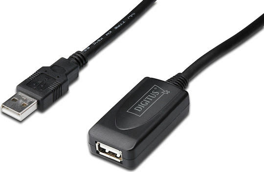 Digitus USB 2.0 Cable USB-A male - USB-A female 20m (DA-73102) - Image 1