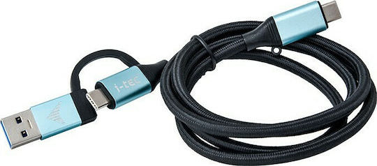 i-tec Braided USB-C to US B-C and USB A Cable Μαύρο 1m (C31USBCACBL) - Image 1