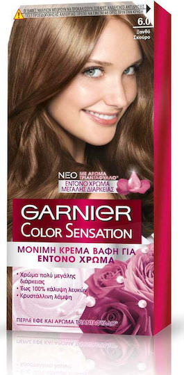 Garnier Color Sensation Βαφή Μαλλιών 6.0 Ξανθό Σκούρο 110ml - Image 1
