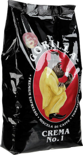 Gorilla Καφές Espresso Arabica Crema No.1 σε Κόκκους 1kg - Image 1