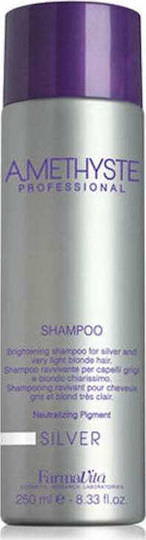 Farmavita Amethyste Silver For Blond, Grey & White H Σαμπουάν Διατήρησης Χρώματος για Βαμμένα Μαλλιά 250ml - Image 1