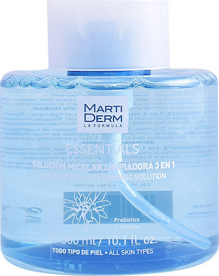 xlarge_20210217101531_martiderm_essentials_3_in_1_micellar_cleansing_solution_300ml.jpeg Martiderm Essentials Micellar Water Αφαίρεσης Μακιγιάζ Προσώπου 300ml - Image 1