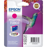 Epson T0803 Γνήσιο Μελάνι Εκτυπωτή InkJet Ματζέντα (C13T08034010 C13T08034011)