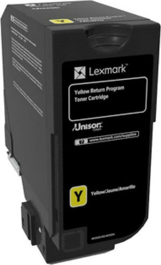 Lexmark 3K Γνήσιο Toner Laser Εκτυπωτή Κίτρινο Return Program 3000 Σελίδων (74C20Y0) - Image 1