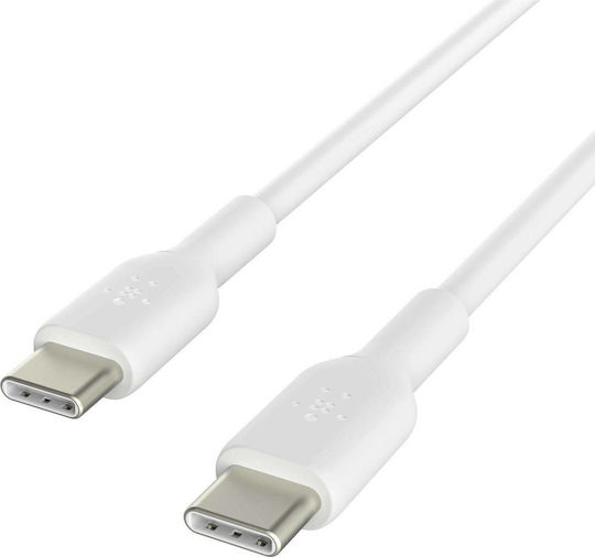 Belkin Boost Charge USB 2.0 Cable USB-C male - USB-C 60W Λευκό 1m (CAB003BT1MWH) - Image 1