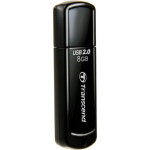 Transcend JetFlash 350 8GB USB 2.0 Stick Μαύρο - Image 2