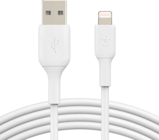 Belkin MFI Regular USB to Lightning Cable Λευκό 3m (CAA001BT3MWH) - Image 1